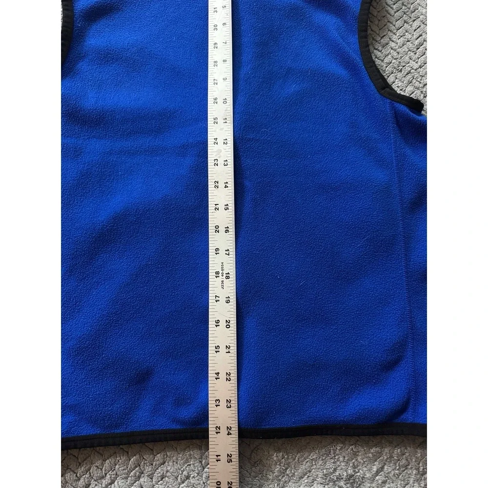 Polo Ralph Lauren Men's Performance Blue Fleece Full Zip Vest Black Pony‎ Sz M